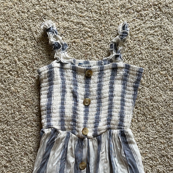 Arizona Jean Company Striped Blue and White Midi Dress - Picture 2 of 5